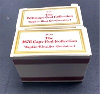 8 Cape Cod Napkin Rings in Original boxes