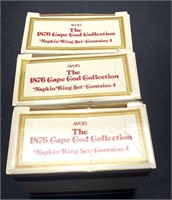 12 Cape Cod Napkin Rings in Original boxes
