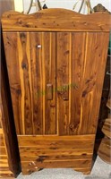 Small cedar two door clothes cabinet -extra closet