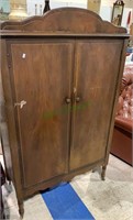 Small antique wardrobe - 2 doors in the front, on