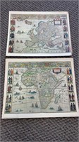 11 John speed maps - reproduction copies of 1620s