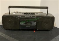 Realistic AM/FM radio with cassette.