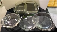 Mix lot of Pyrex and Anchor baking ware - seven