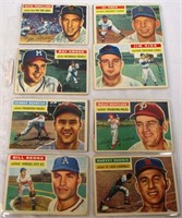 1956 Topps Baseball Cards Lot of 8 Haddix & Others