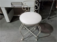 Vintage Metal Padded Chair