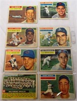 1956 Topps Lot of 8 Baseball Cards Jones & Others