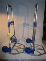 Lot of 2-Global Industrial Folding Hand Cart