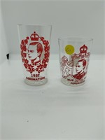 2 1937 Coronation Glasses