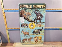 16"×28" Vintage Jungle Hunter Tin Game