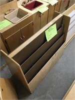 2 Sided Wood Bookcase 36" x 11" x 29"
