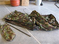 AUTHENTIC SWISS MILITARY 2 MAN TENT CAMOFLAUGE