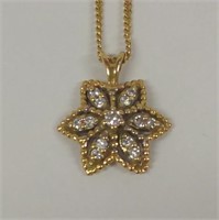 (WW) Beautiful Ladies 14K Yellow Gold Necklace