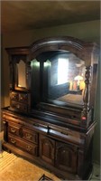 Manor House Wooden Dresser with Mirror and light