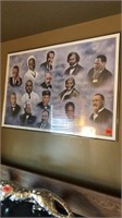 Influential Men in History Print Wall Art 3’ Wide