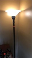 Glass Shaded 6’ Tall Floor Lamp