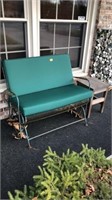 Outdoor Patio Bench & 2-wood side tables