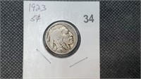 1923 Buffalo Nickel bg2034