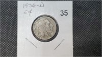 1936d Buffalo Nickel bg2035