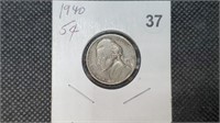 1940 Jefferson Nickel bg2037