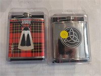 2 Scottish Flasks