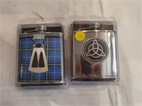 2 Scottish Flasks