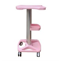 pink rolling salon / nail cart