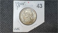 1945p Jefferson War Nickel bg2043