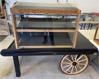 Large store display case on wheels 72 "x 44"x 62"