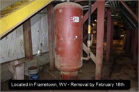 VERTICAL PRESSURE VESSEL (EAST SIDE OF BASEMENT)