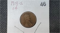 1919s Lincoln Head Wheat Cent bg2046