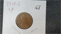 1919s Lincoln Head Wheat Cent bg2047