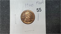 1960 Proof Lincoln Head Wheat Cent bg2055