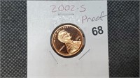 2002s CAM Proof Lincoln Head Wheat Cent bg2068