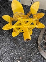 collapsible power reel for line truck