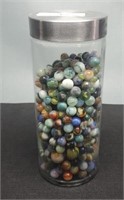 10.5" Jar Full Of Marbles