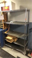 6’ tall metal storage rack