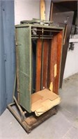 Antique Paper Press/ Stand on wheels