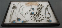 Display Case With Jewelry