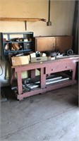 Work bench, tool organizer, and all contents on