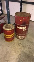 Kendall Oil Can & Gasoline Can