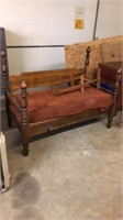 Wooden Bench with cushion