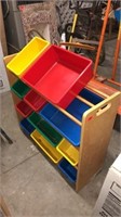 Kids toy storage rack