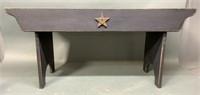 Primitive Star Wood Bench