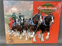 Budweiser Clydesdales Metal Sign Sealed