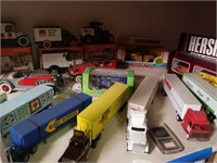 Shelf of Winross Trucks and More