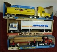 2 Ertl Trucks and a Nylint Toy Truck