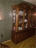 Wooden Lighted Display Cabinet