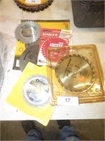 ASSORTED SMALL SAW BLADES SOME NEW