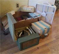 RCA Victor Phonograph, Books, Box Fan, and More