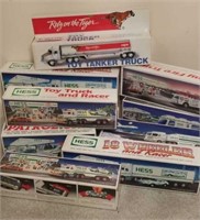 Assortment of Hess Trucks and More